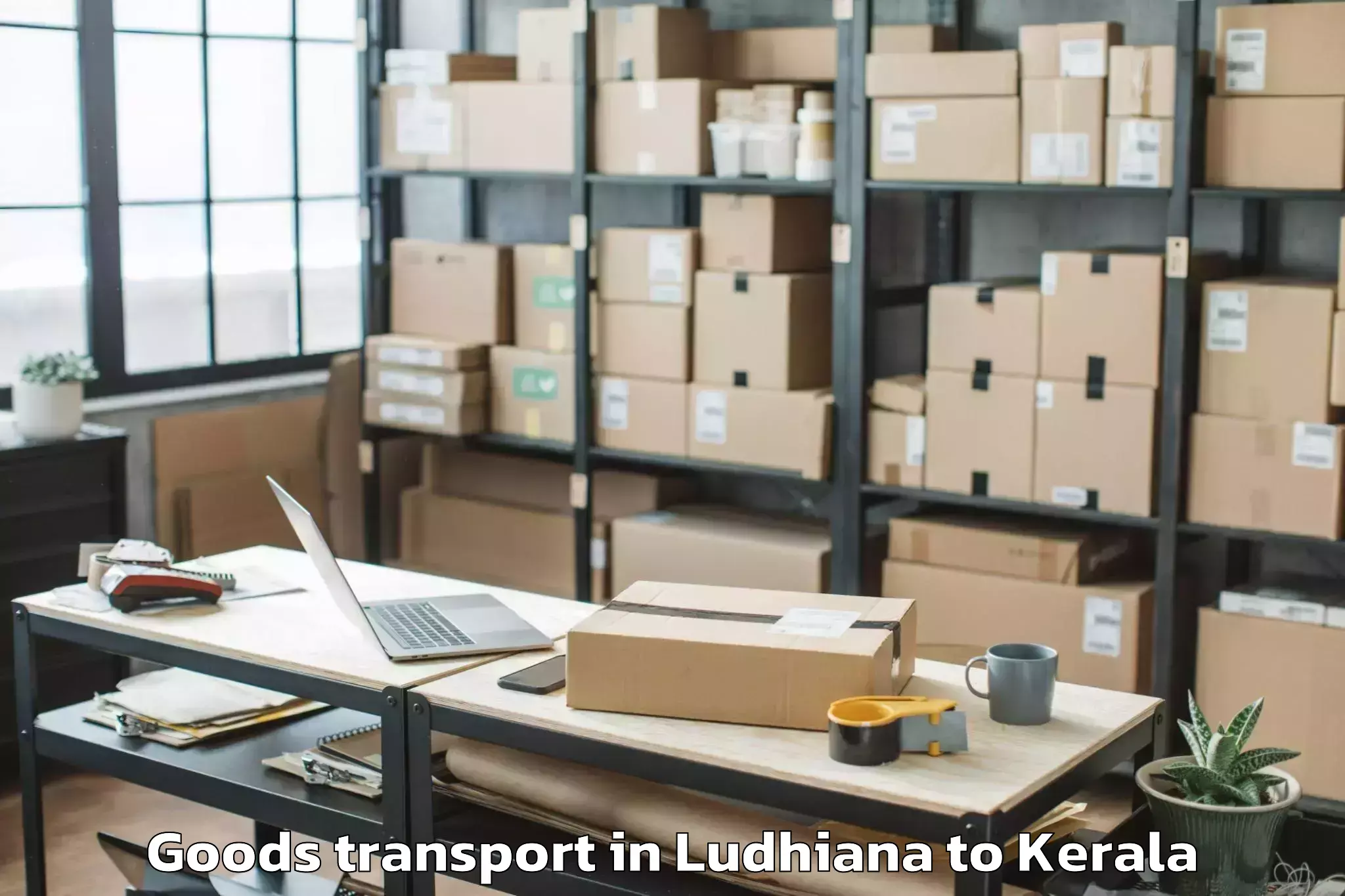 Expert Ludhiana to Pandanad Part Goods Transport